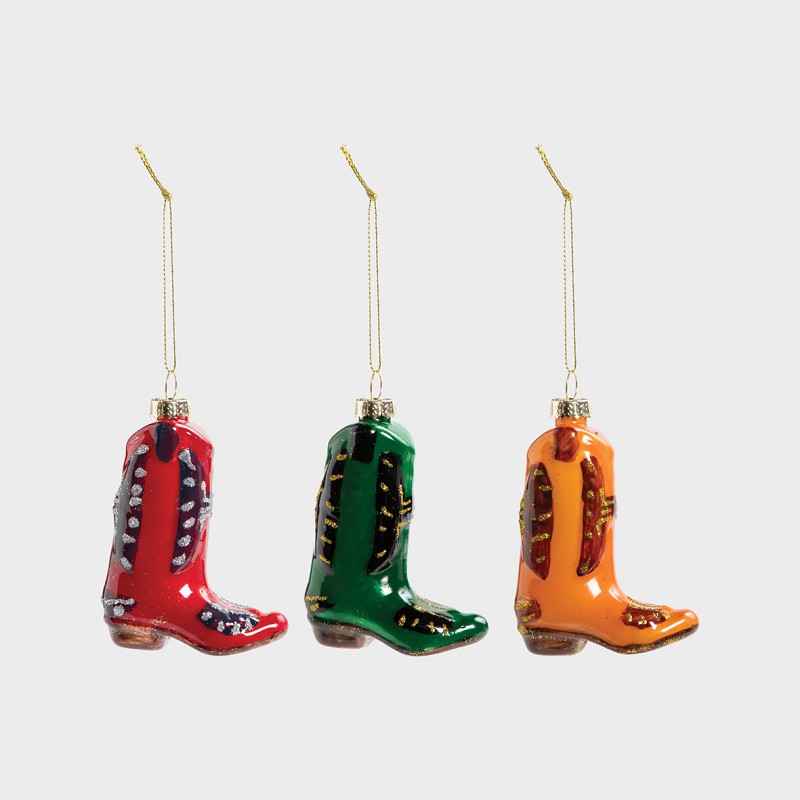 Ornament boot set of 3