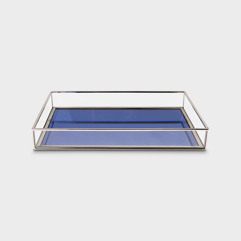 Tray treasure rectangle blue