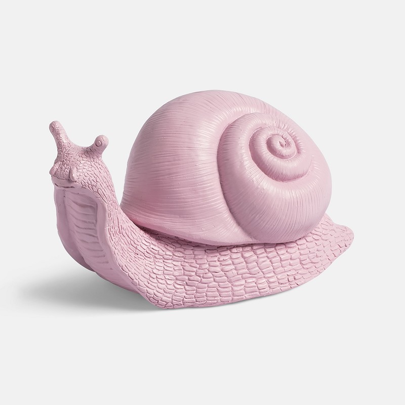 Coinbank snail pink