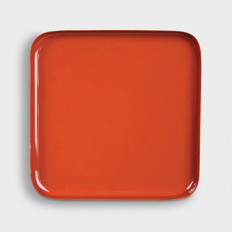 Tray square red