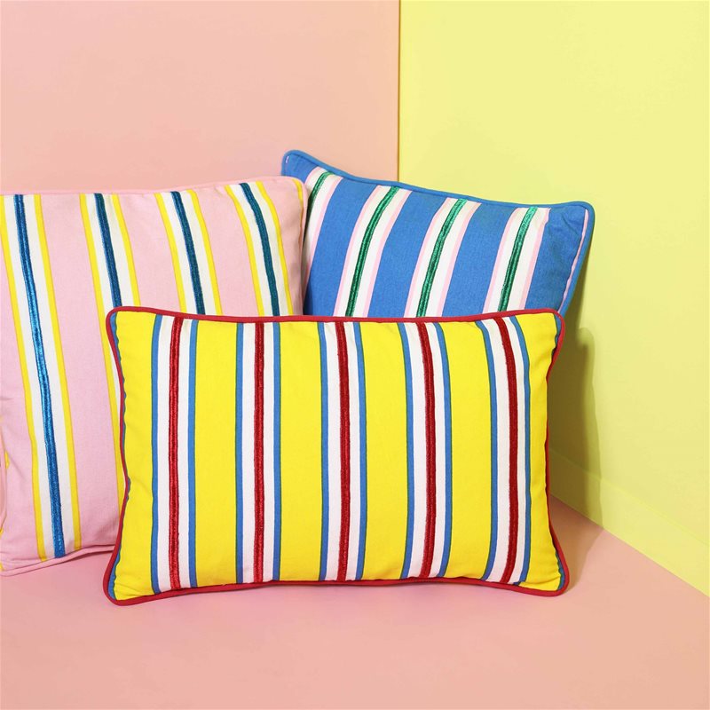 yellow rectangle cushion