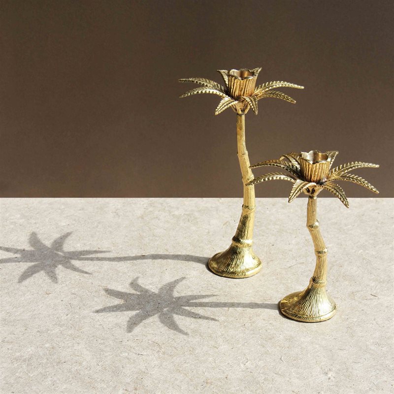 Palm Tree Candle Holder Br Large Candleholders Klevering Ws Palm Tree Candle Holder Br Large